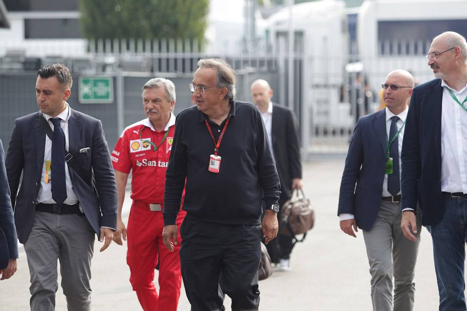 Al'arrivo del presidente Ferrari Sergio Marchionne. Lapresse